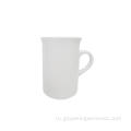 Dosmetic White Ceraminc Plain Cup Cup